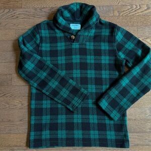Old Navy Green and Black Checkered Sweater